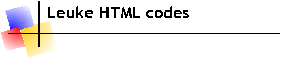 Leuke korte HTML codes die je in je eigen website zo kunt gebruiken.